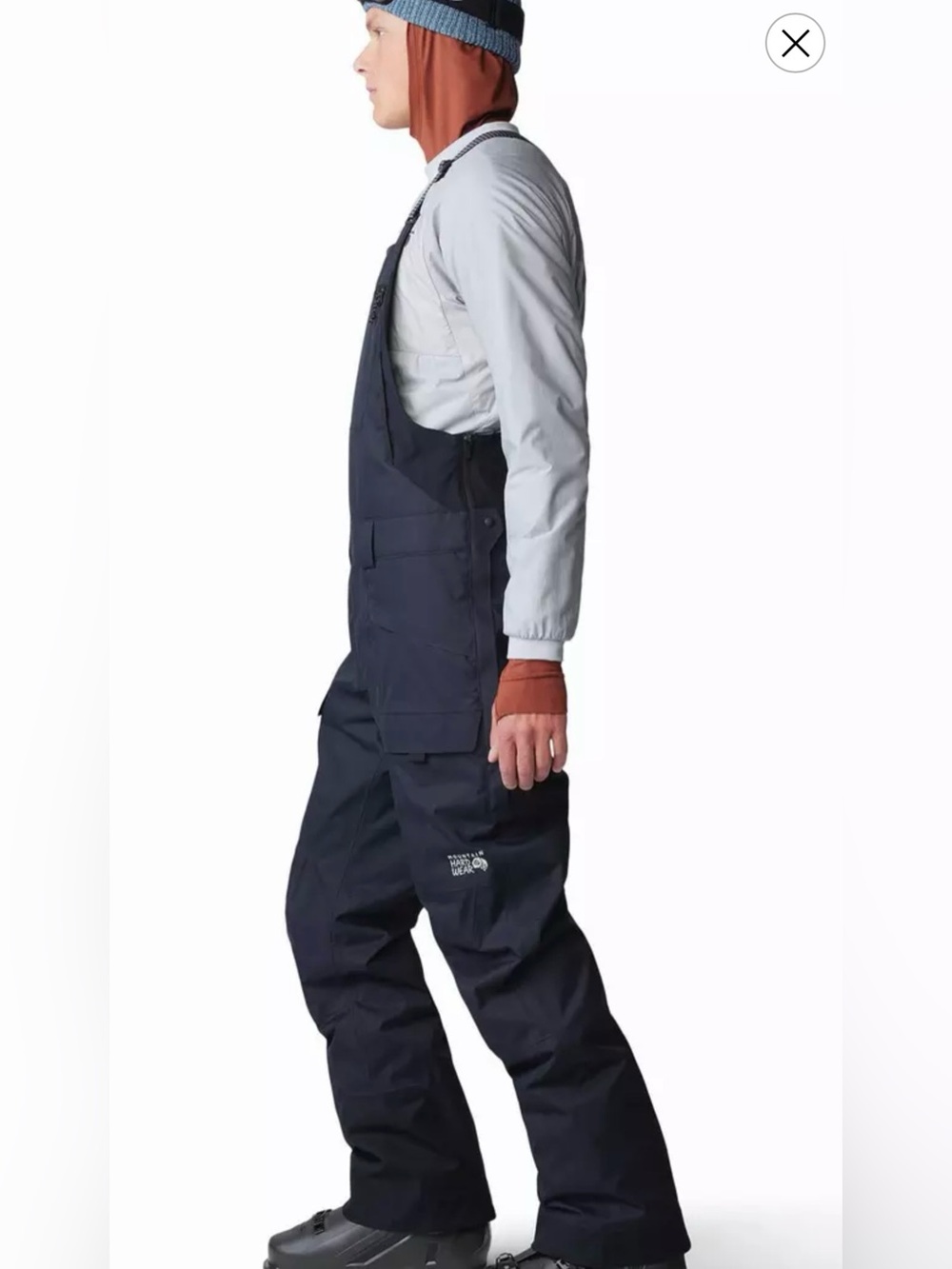 Mountain Hardwear Men's Navy Snow Bibs